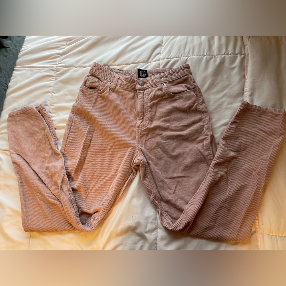 Light pink High Rise Mom Corduroy Jeans Size 27